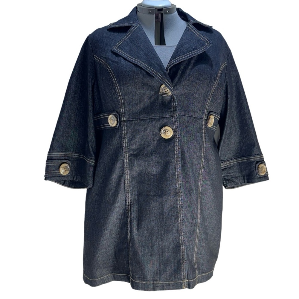 Mwah Jeans Hip-length Denim Jacket NWT (25.5” across back)